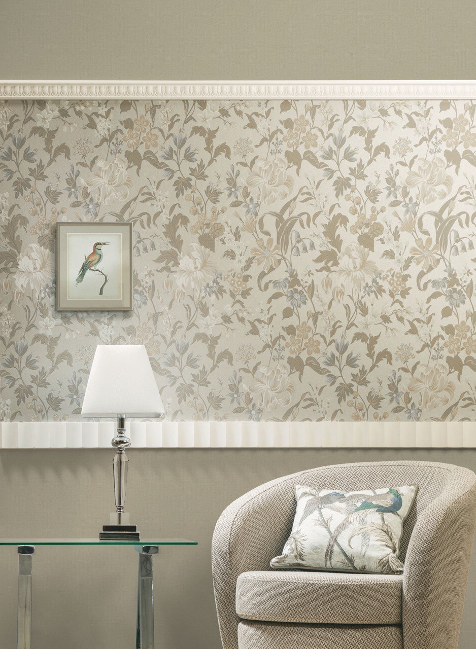 Обои Loymina Equator Flower Bed QTR4 001 10,05×1 фото в интерьере